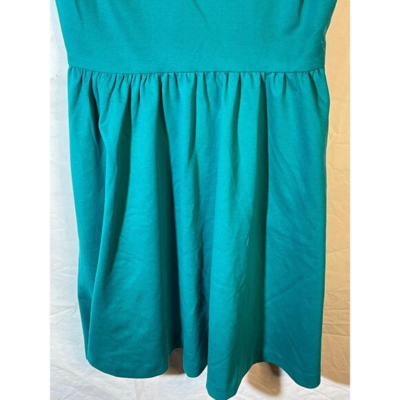 lc lauren conrad short sleeve dress green side zipper button size 0 READ NEW - Picture 4 of 13